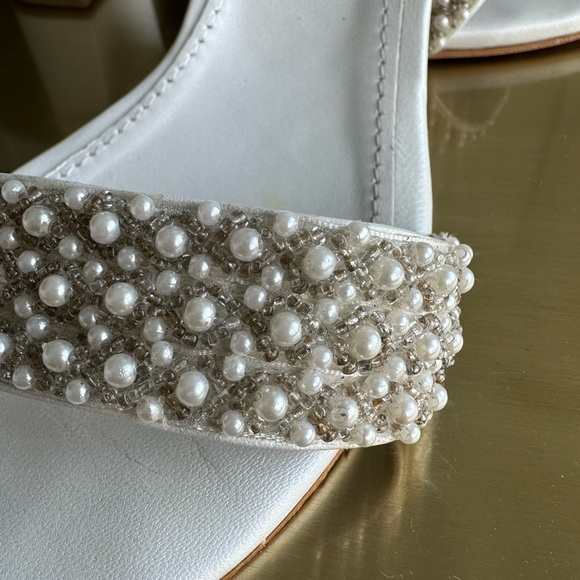 Stunning Handmade Pearl Wedding Shoes - Picture 4 of 7